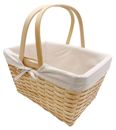 Flätad picknickkorg med avtagbart foder: Clas Ohlson